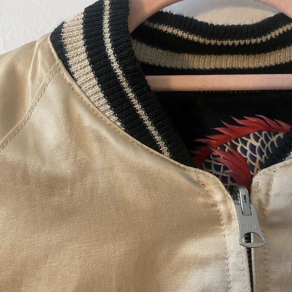 Ralph Lauren RRL Silk Bomber Jacket - Picture 9 of 14